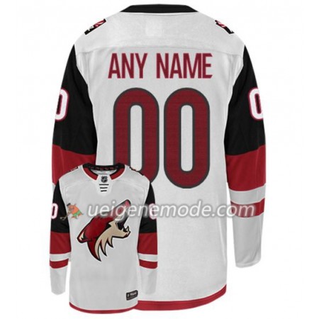 Herren Eishockey Arizona Coyotes Trikot Custom Adidas Weiß Authentic